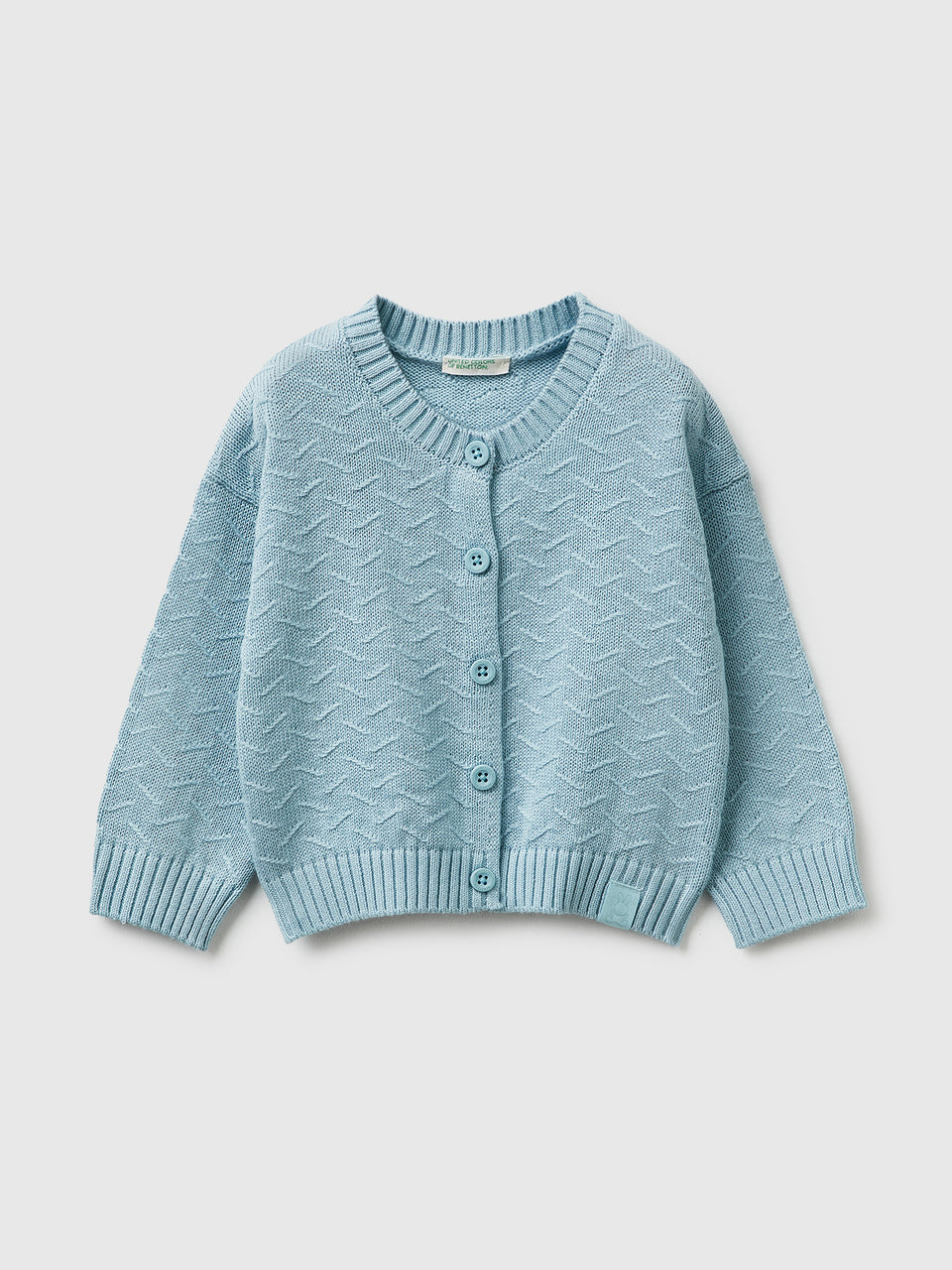 Organic cotton crew neck cardigan - ucb_image_FS