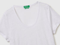 Round-neck T-shirt in pure linen - ucb_image_DS1