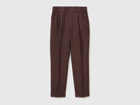100% linen cigarette trousers - ucb_image_FS