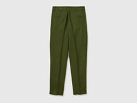 Straight chinos in pure linen - ucb_image_BS