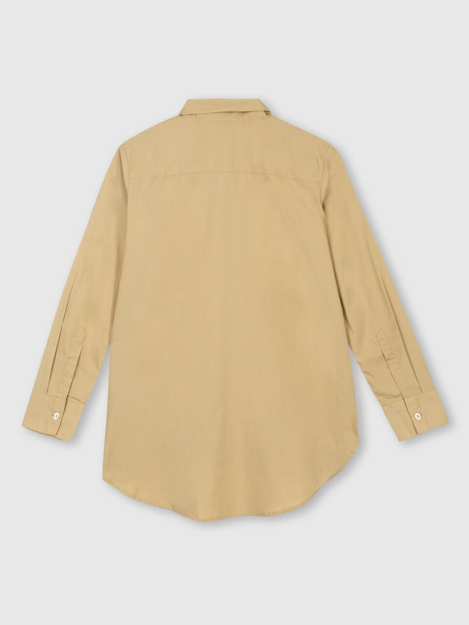 Denim Chambray Shirt With Ruffles image number 2