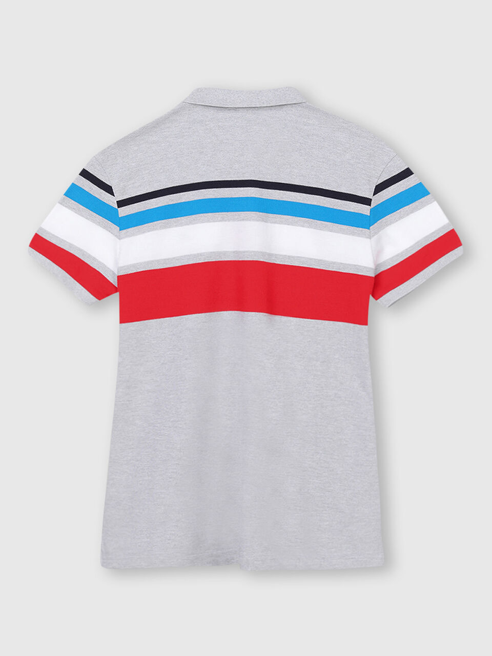 Cotton Engineer Striped Polo Shirt image number 2