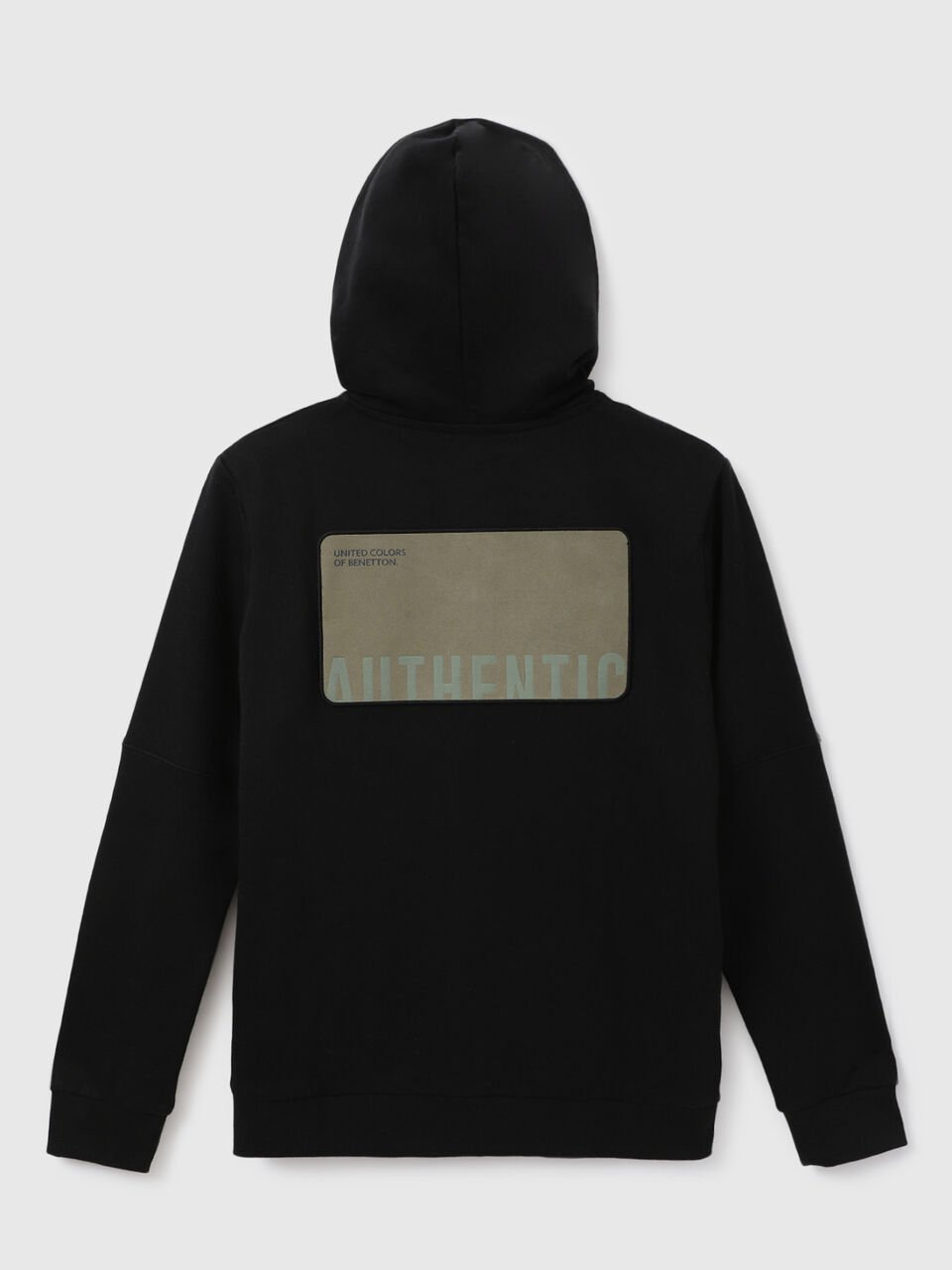 F/O NEON ZIPPER DENIM PATCH HOODIE image number 2