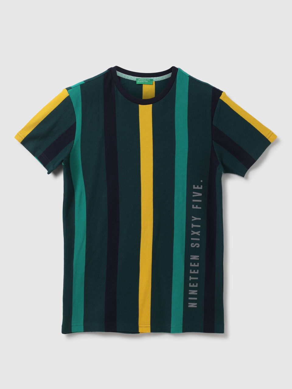 VERTICAL STRIPE PIQUE TEE image number 1