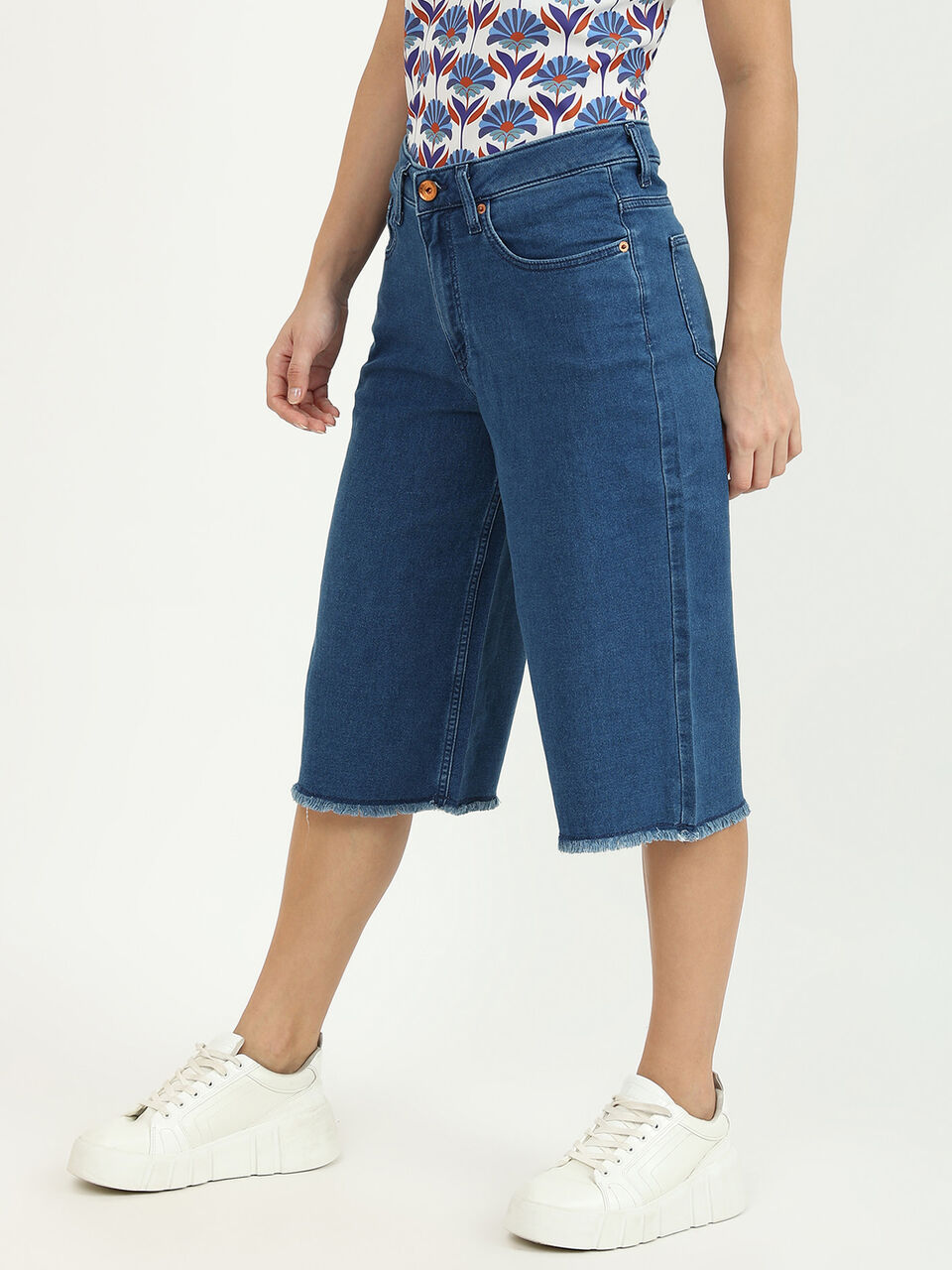 DENIM CULLOTES-BLUE image number null