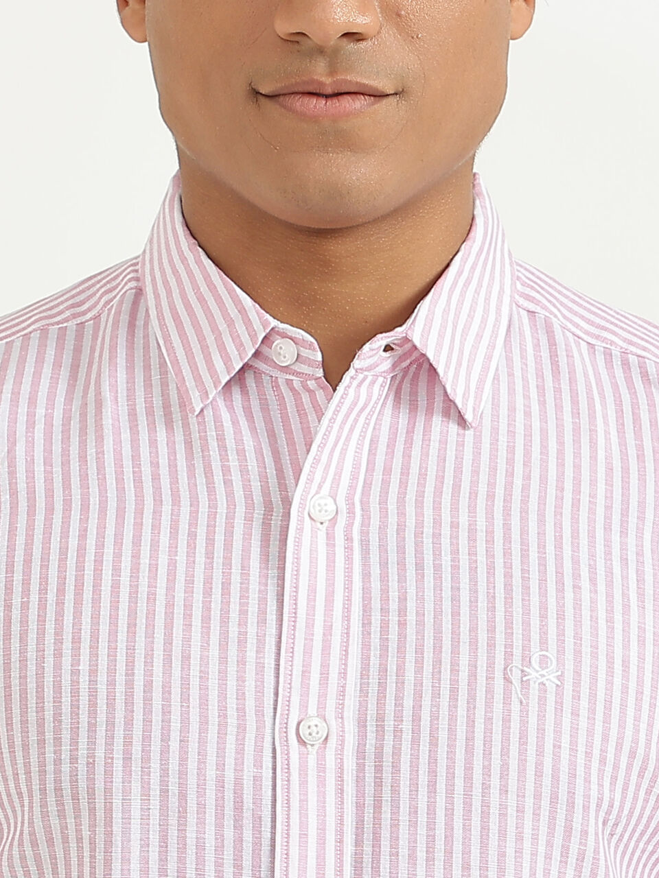 F/S COTTON LINEN STRIPE SHIRT image number null