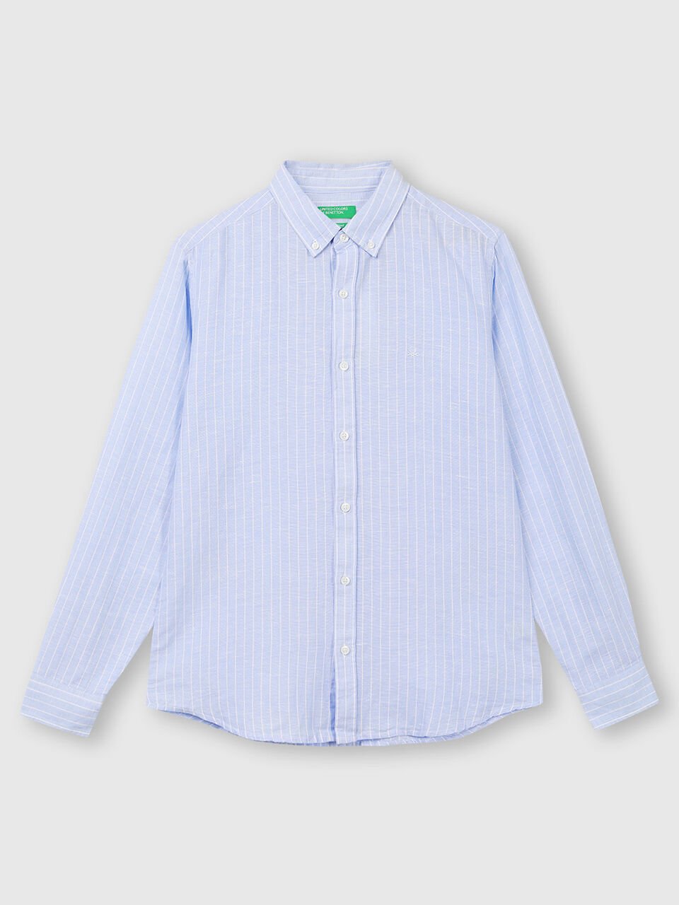 Linen Blend Stripe Shirt image number 1