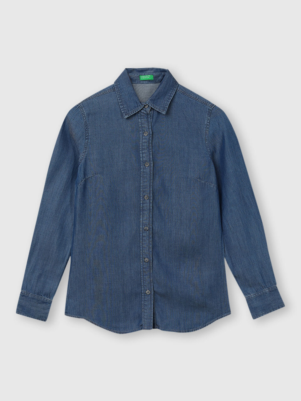 Lyocell Long Sleeve Denim Shirt image number 1
