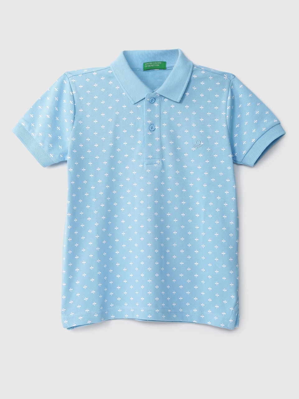 PIQUE AOP PRINTED POLO image number 1