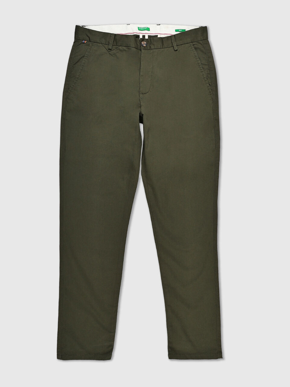 Slim Fit Stretch Satin Trouser image number 1