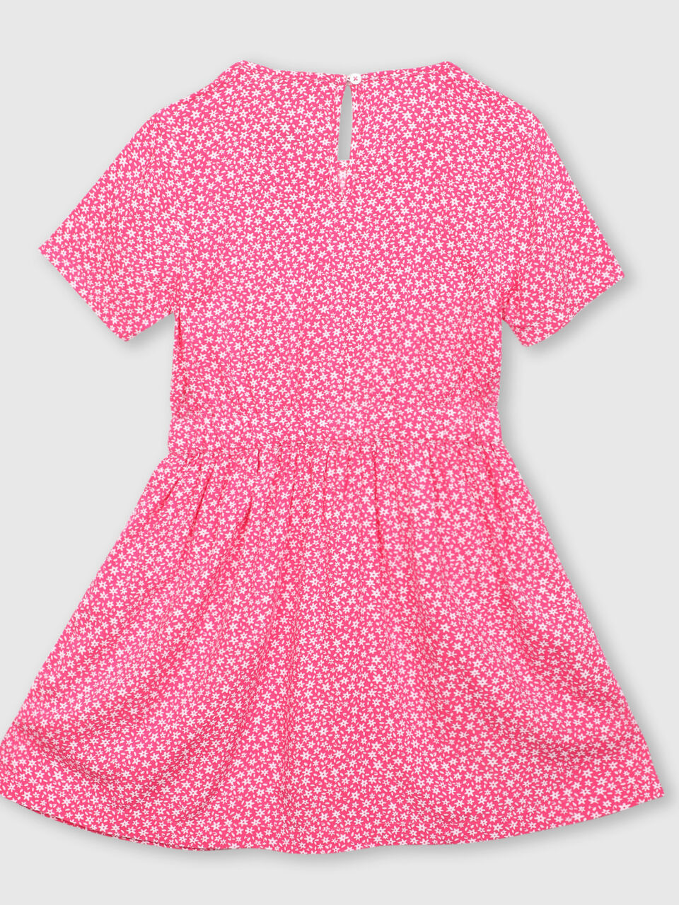 Polka floral viscose dress image number 2