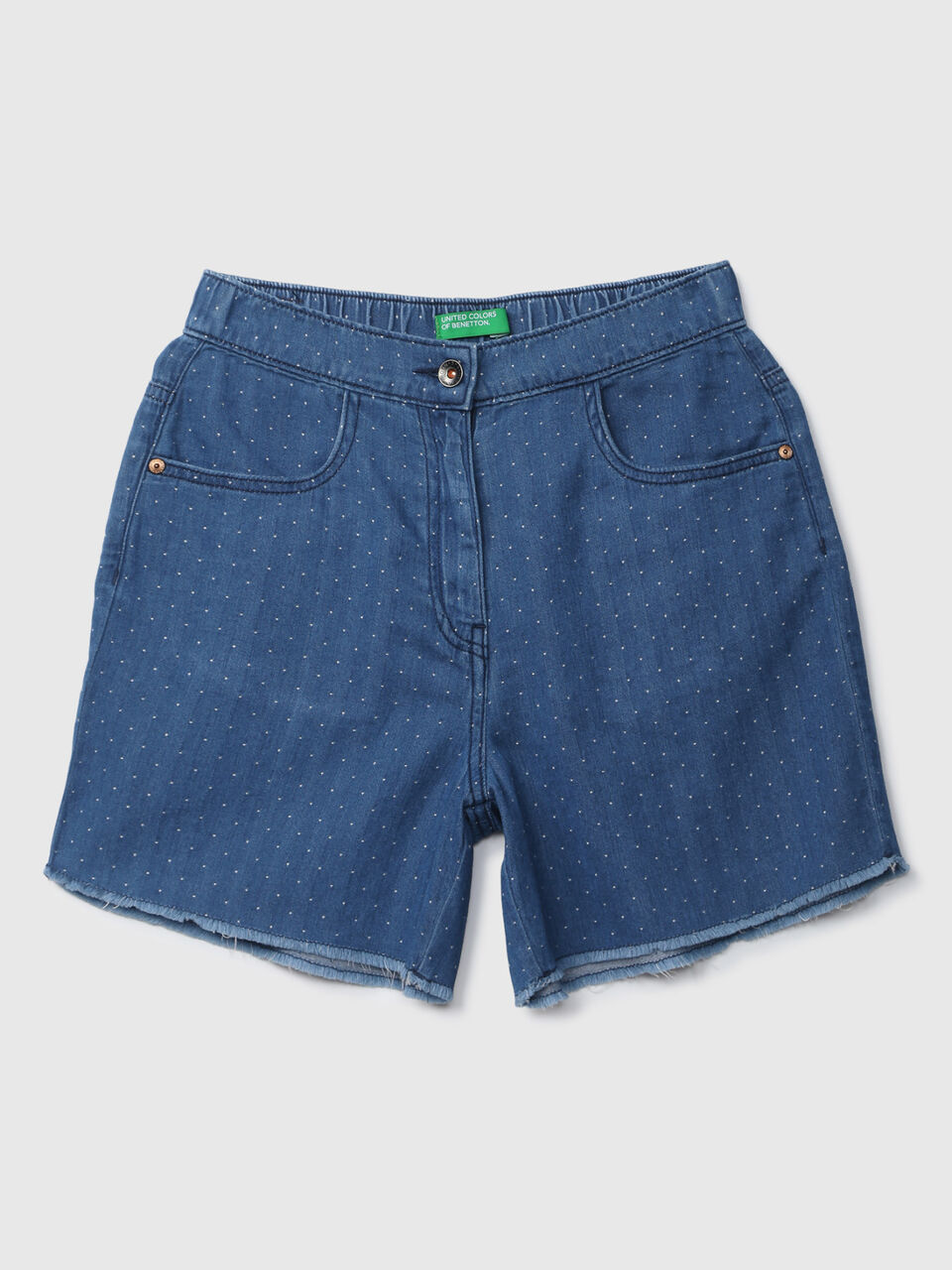 DISTY JAQUARD- DENIM SHORTS image number 1