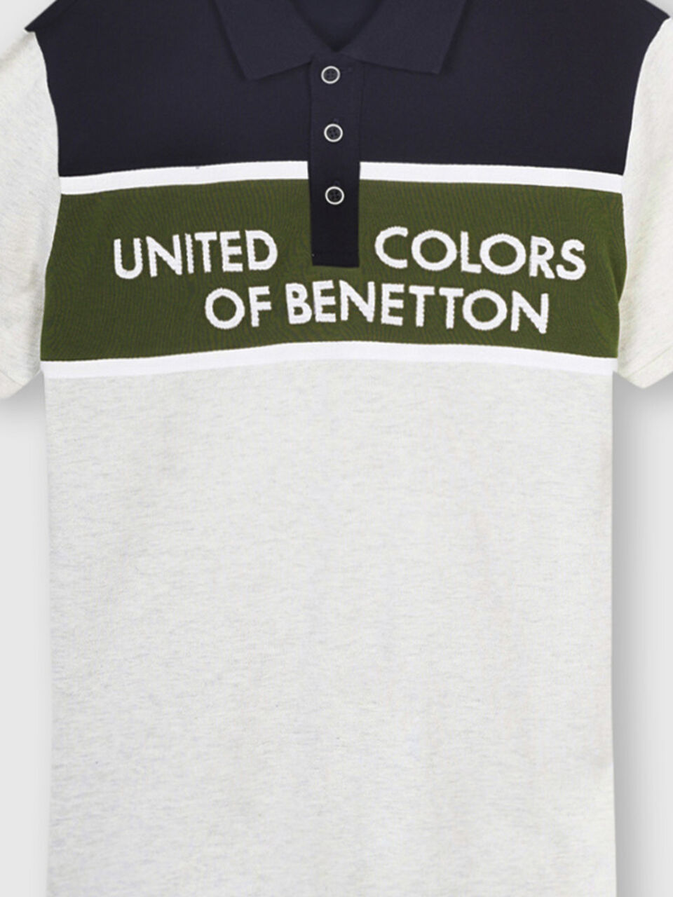 Pure Cotton Polo Shirt with Block Colour Print image number null