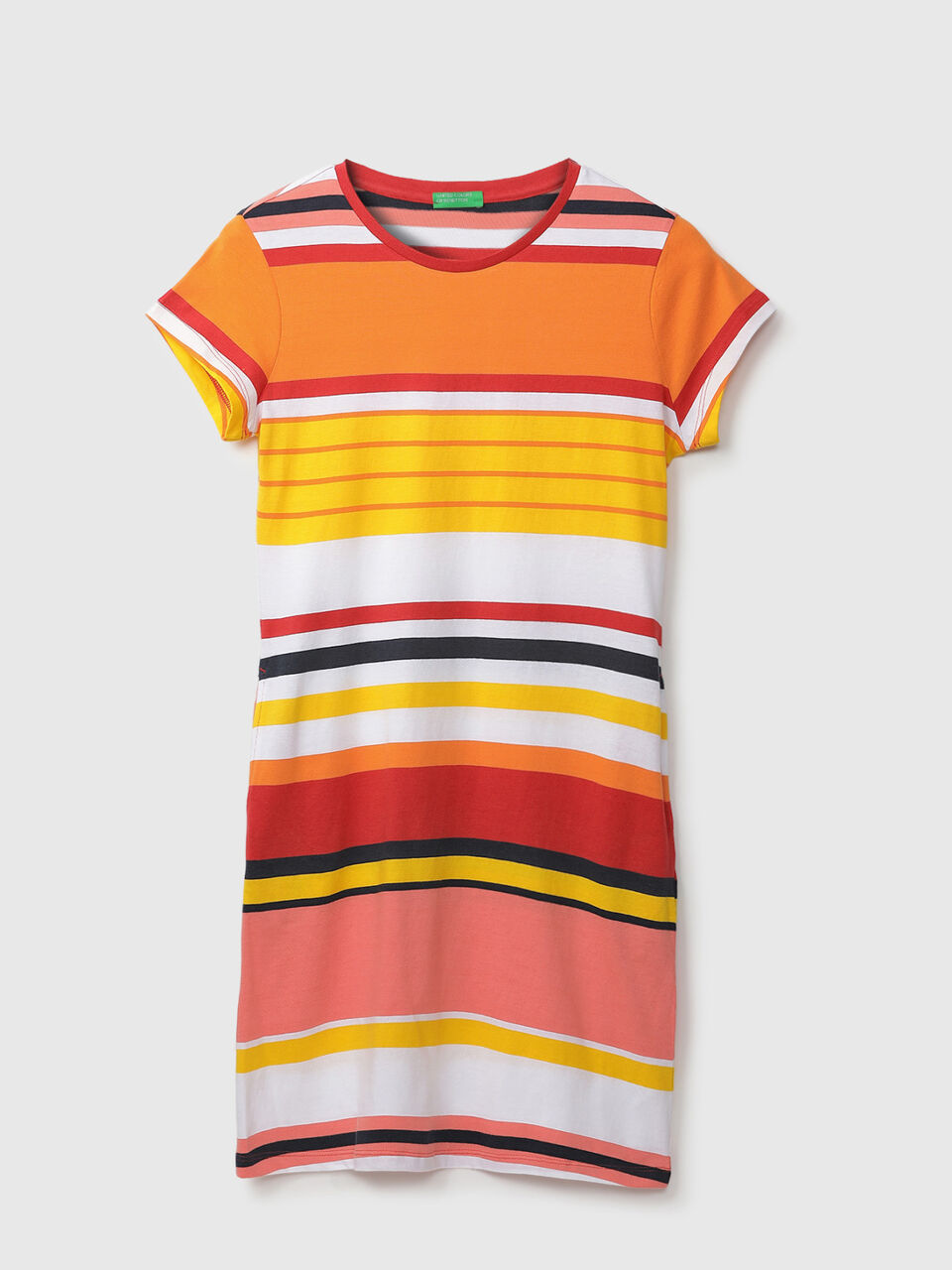 S/SLV BOLD STRIPER DRESS image number 1