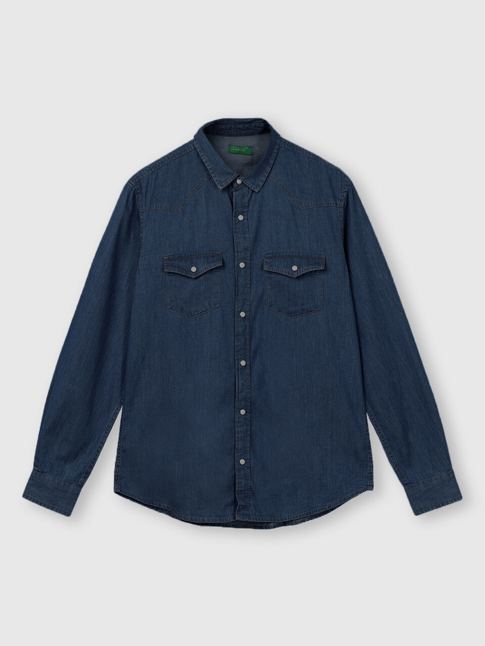 Pure Cotton Classic Denim Shirt image number 1