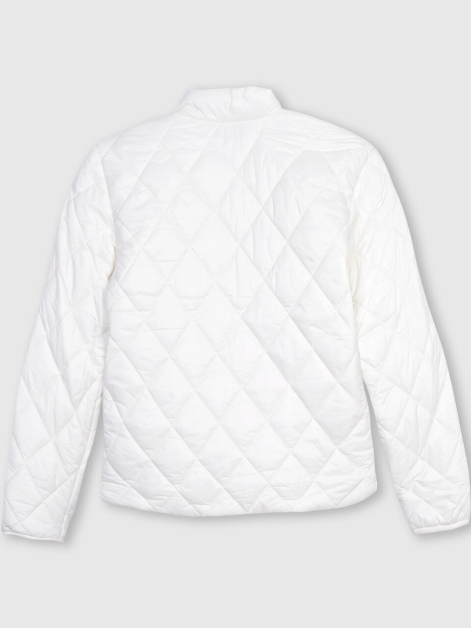 Diamond Quilt Puffer Jacket with Sleeves image number 2