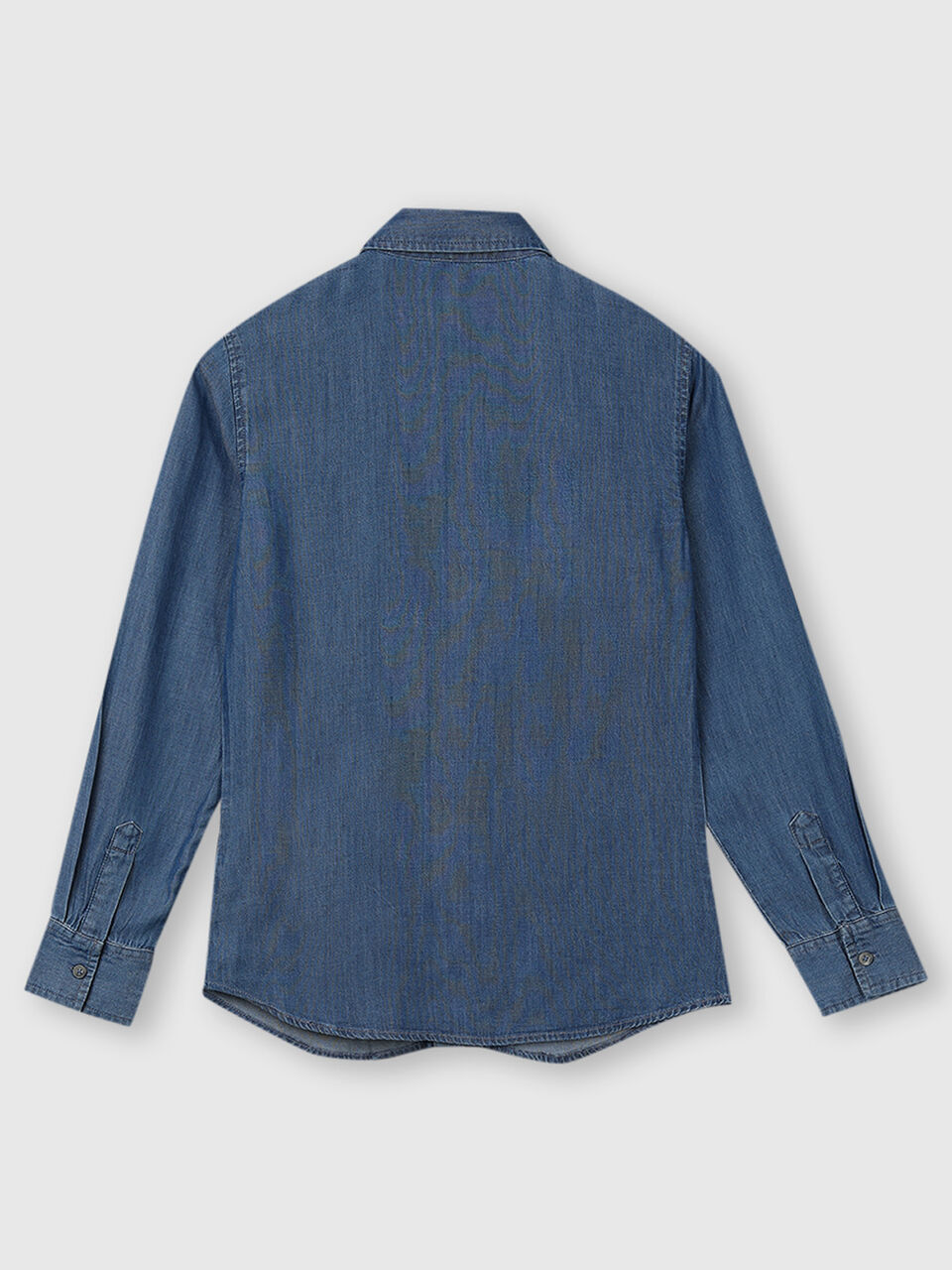 Lyocell Long Sleeve Denim Shirt image number 2