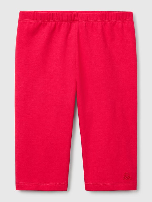 3/4 leggings in stretch cotton Junior Girl
