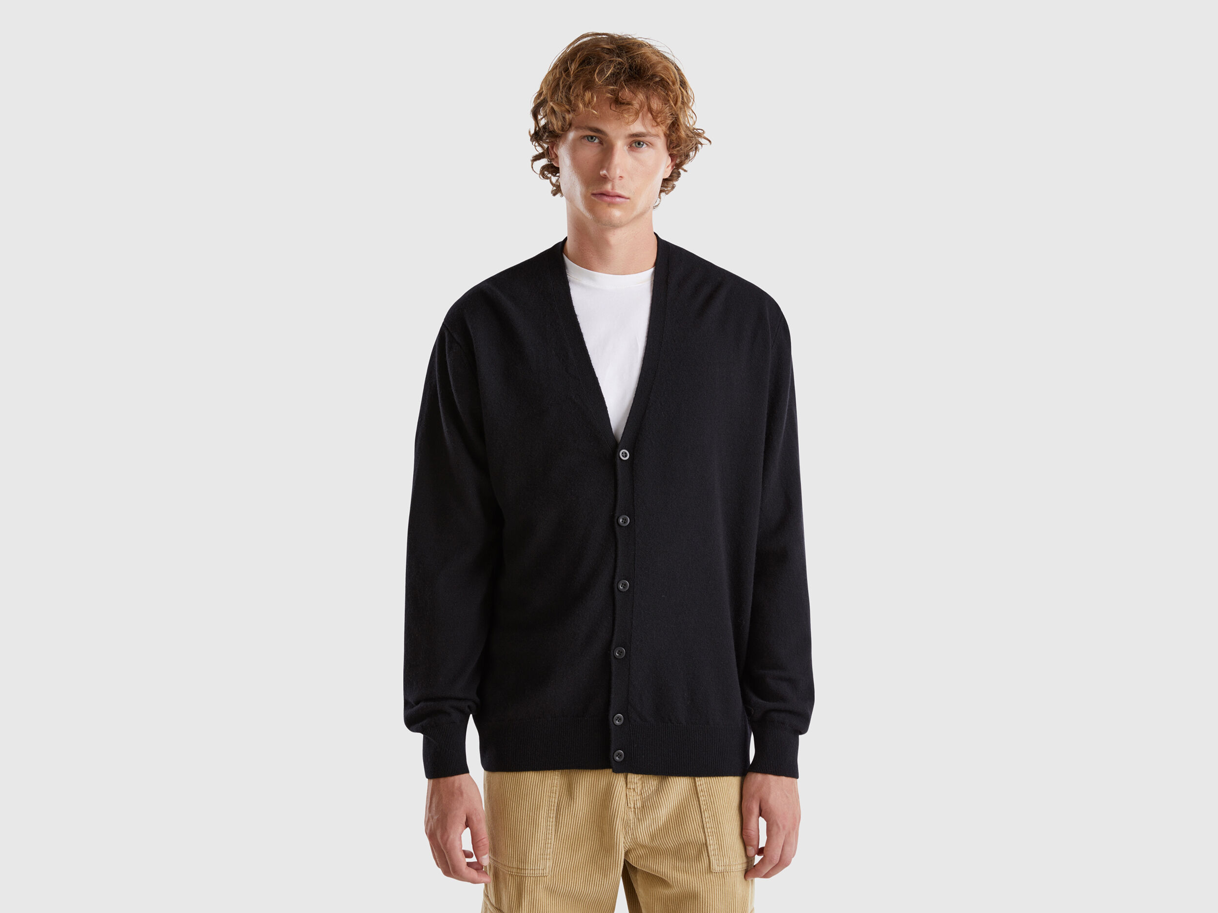 Merino Wool Cardigans Men 2024 Benetton