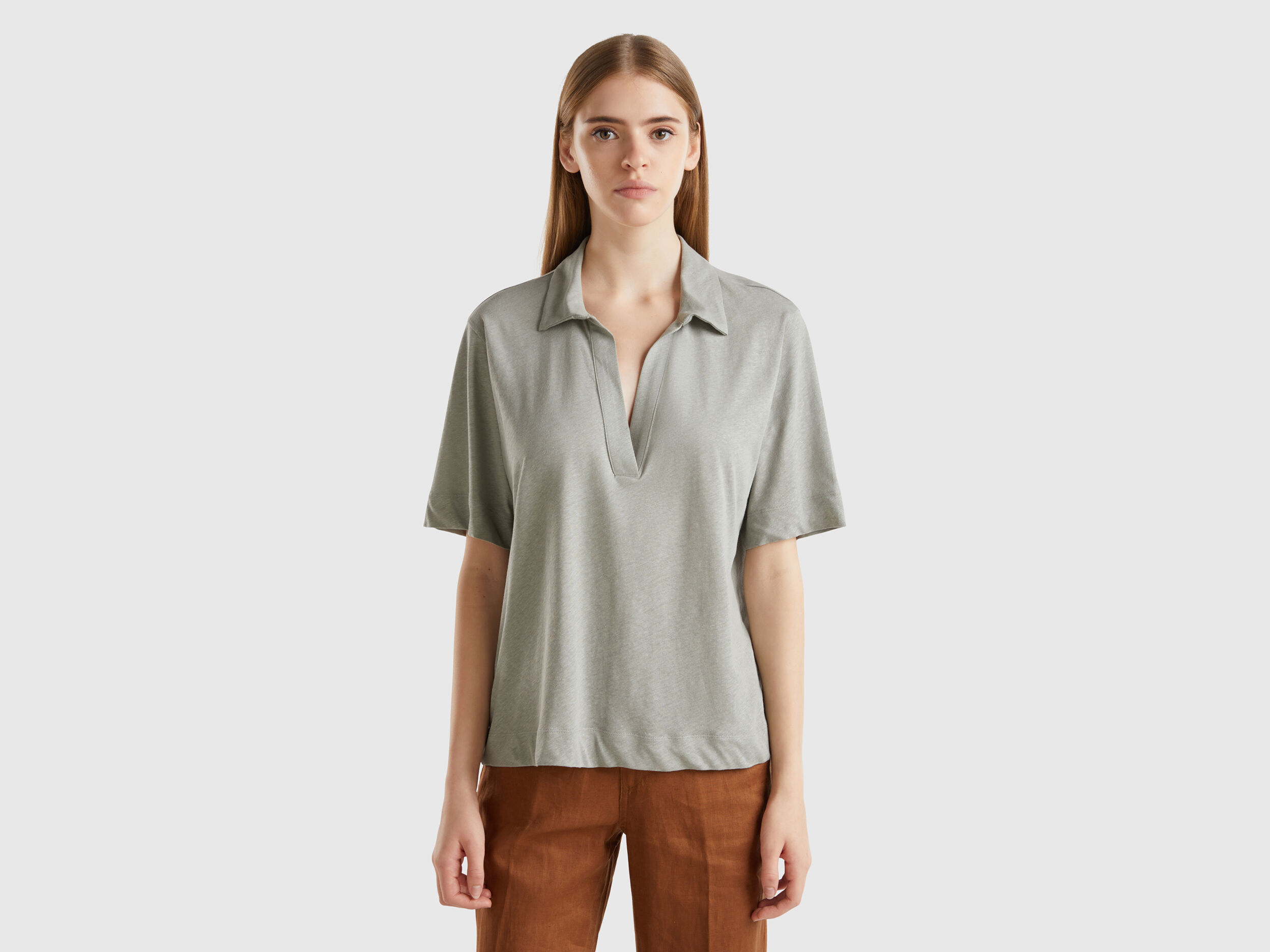 Womens cotton polos cheap