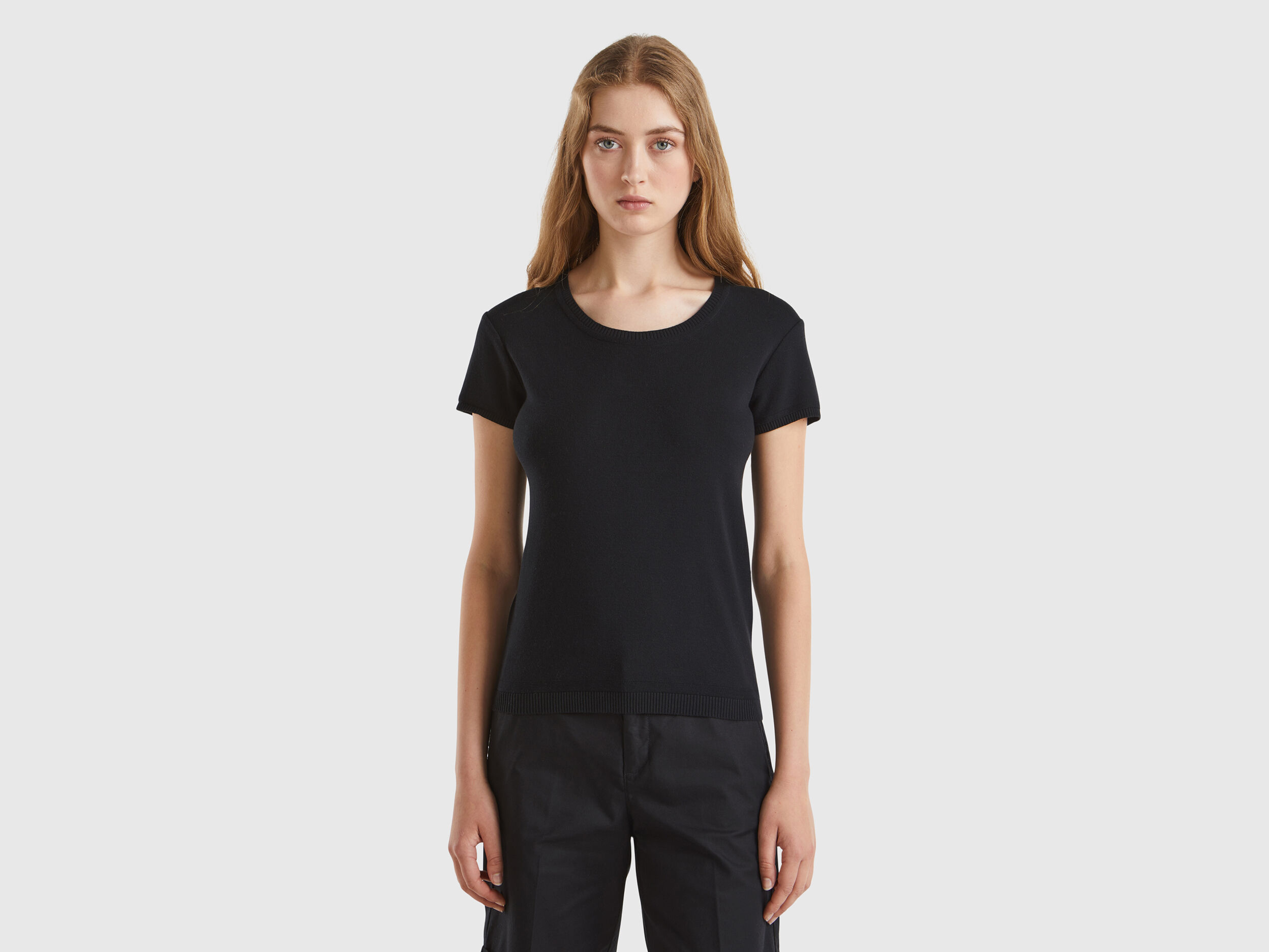 Women's short sleeve cotton sweaters cheap