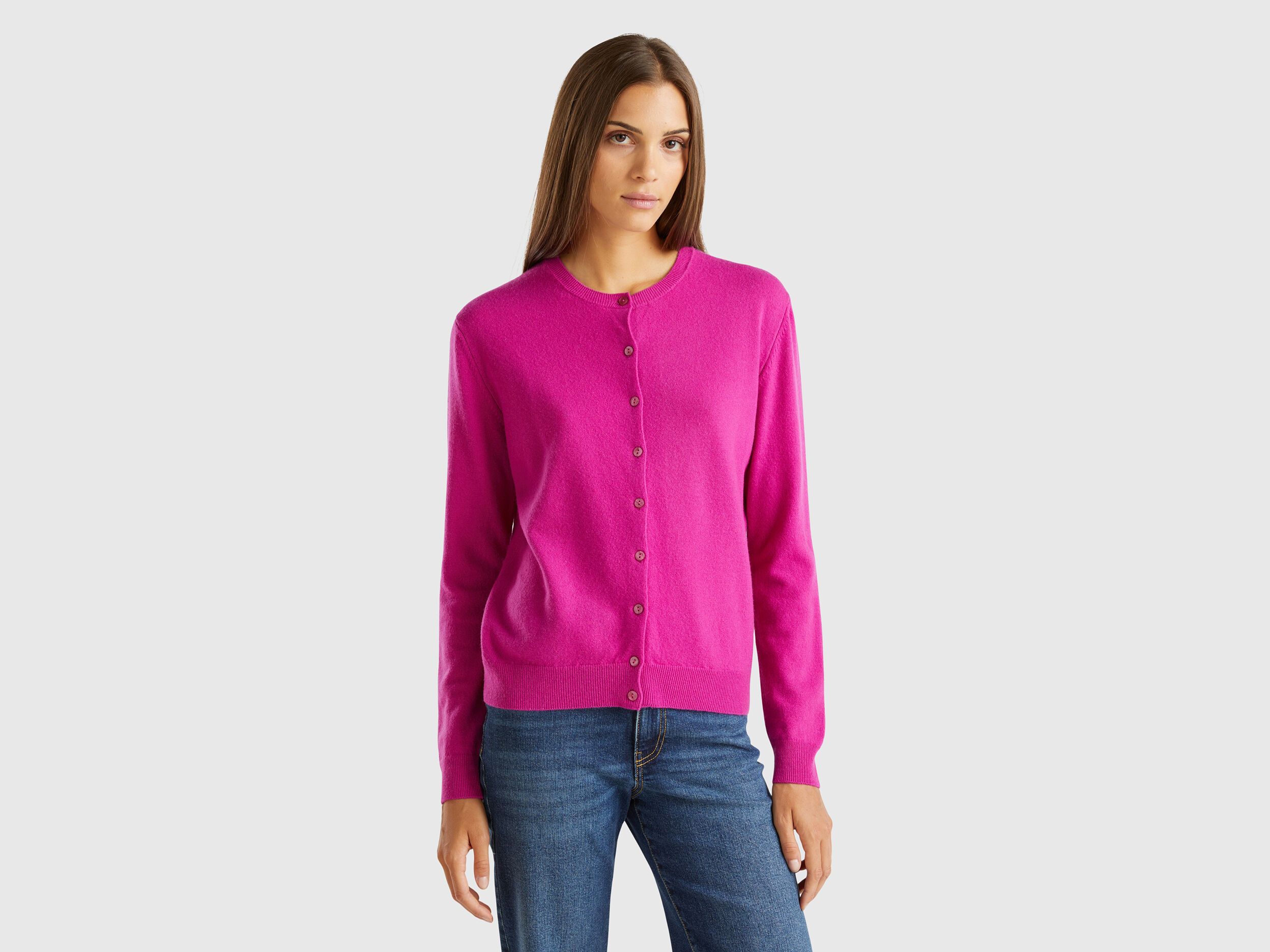 Merino Wool Cardigans Women 2024 Benetton