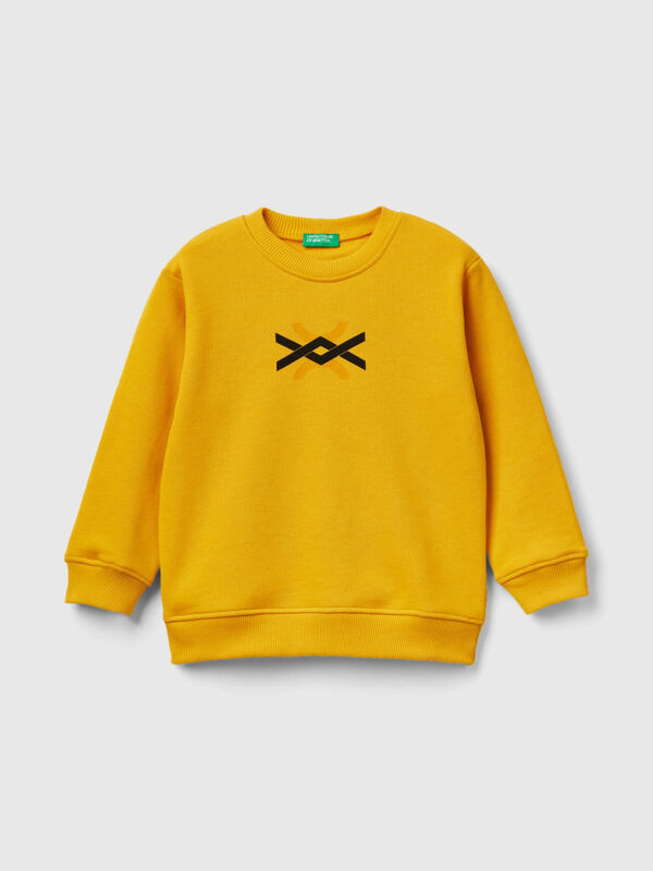 Sweatshirt in 100% organic cotton