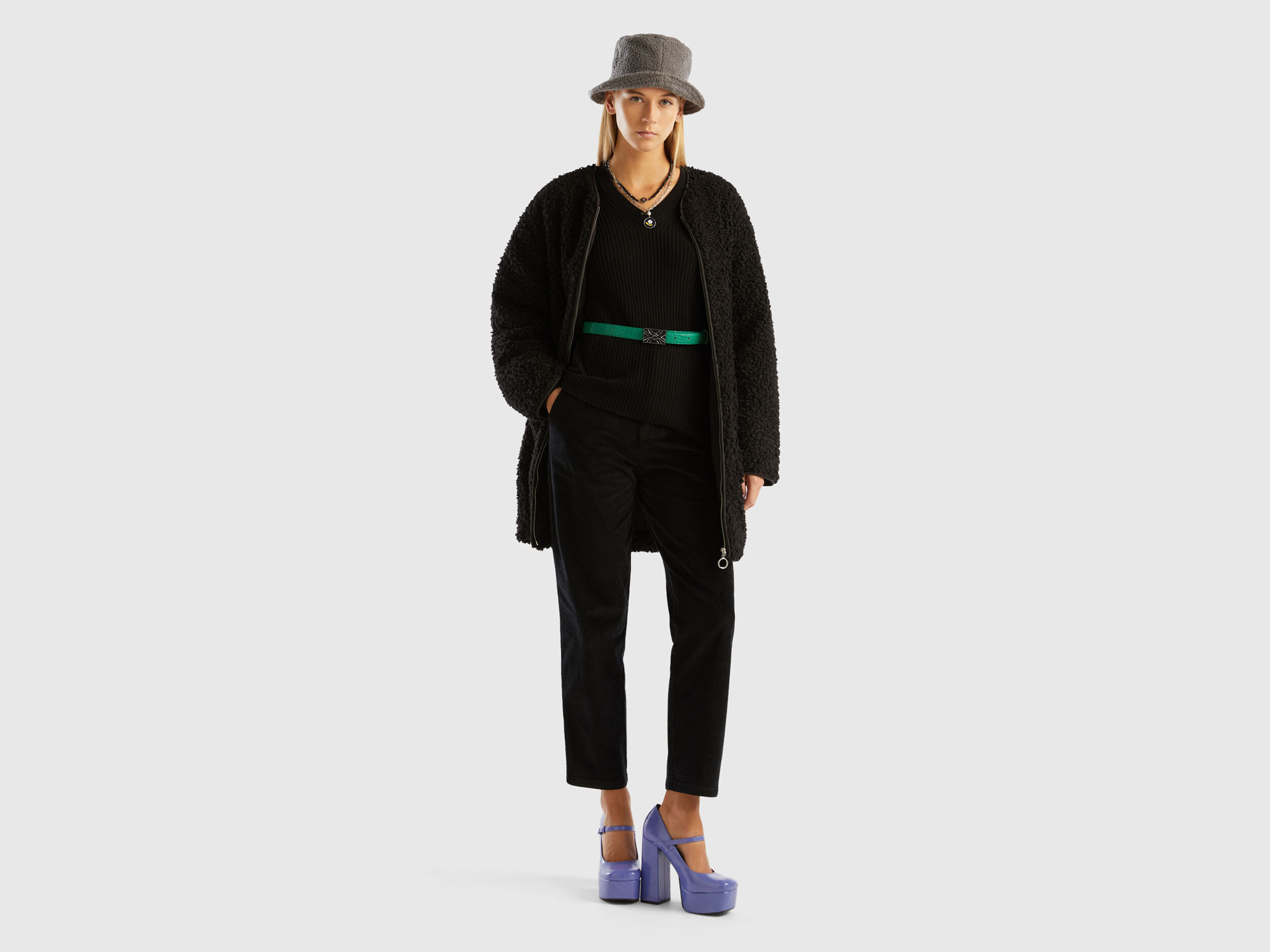 Black teddy coat sale hotsell