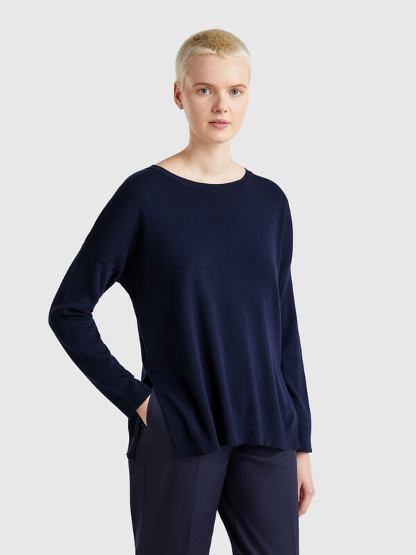 Oversized fit cotton sweater Women
