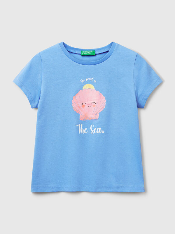 Regular fit t-shirt with glitter Junior Girl