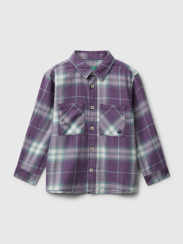 100% cotton check shirt Junior Boy