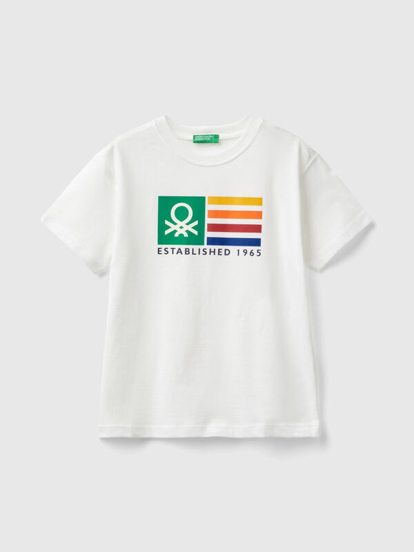 Short sleeve t-shirt in 100% organic cotton Junior Boy