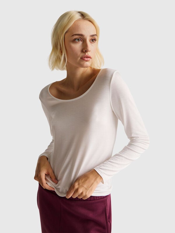 Slim fit stretch viscose t-shirt Women