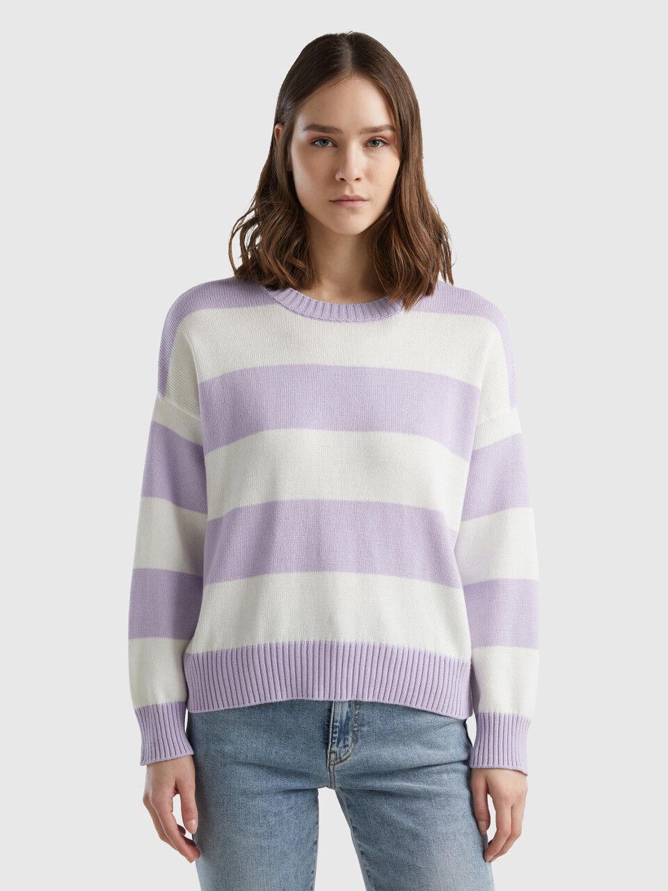 Women's long on sale sleeve cotton sweaters
