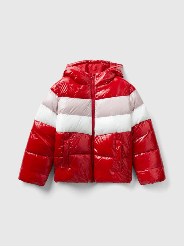 Color block padded jacket