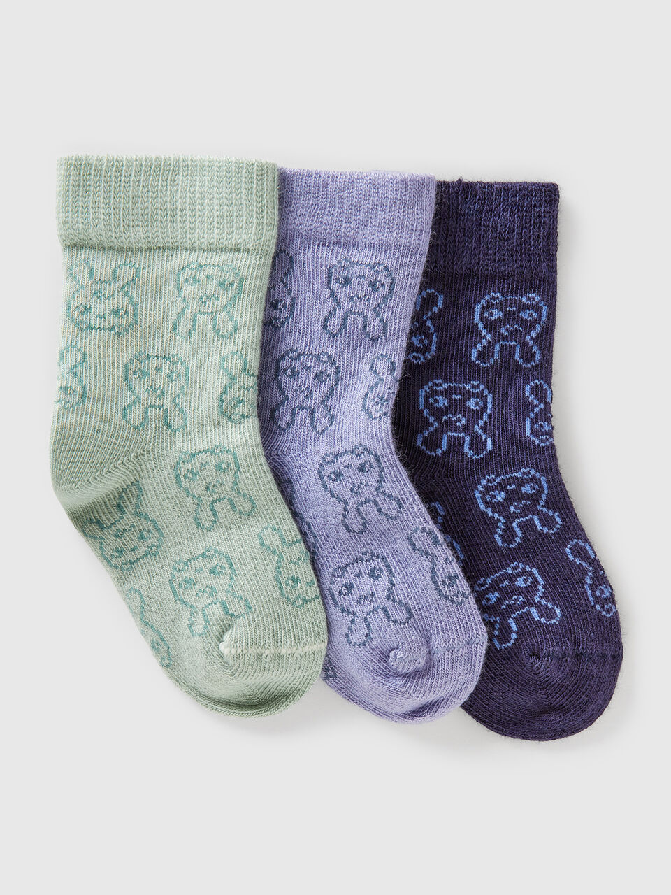 KNITTED SOCKS 3 PAIR New Born (0-18 months) image number 1