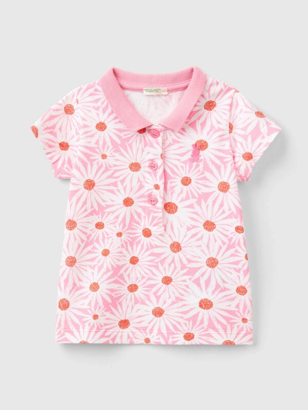 Floral print polo New Born (0-18 months)