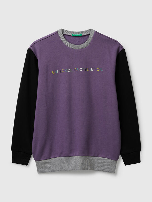 Cotton sweatshirt with logo Junior Boy