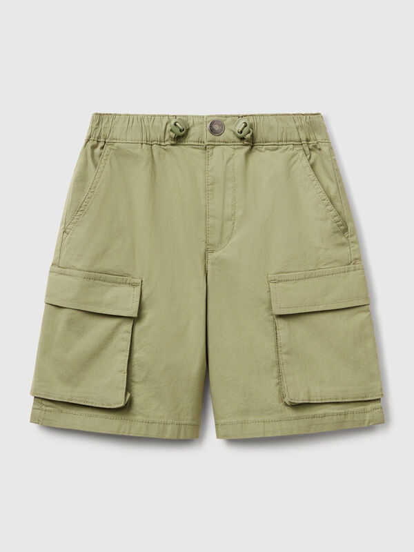 Parachute shorts in stretch cotton Junior Boy