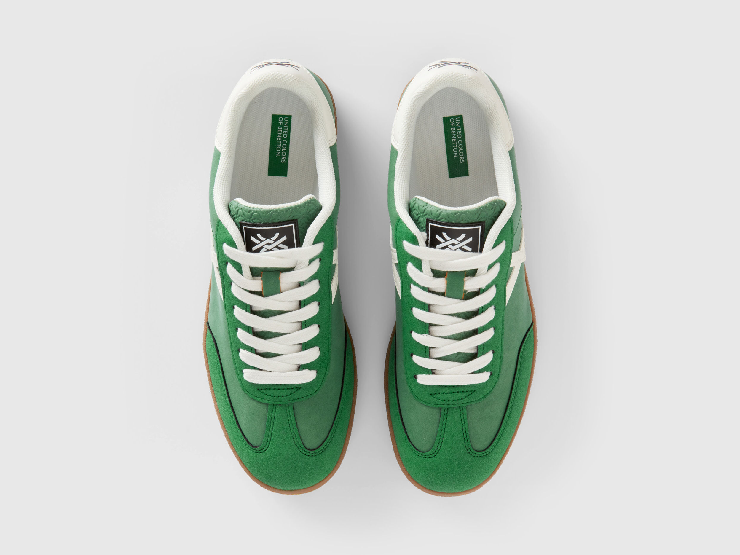Green low top sneakers Green Benetton
