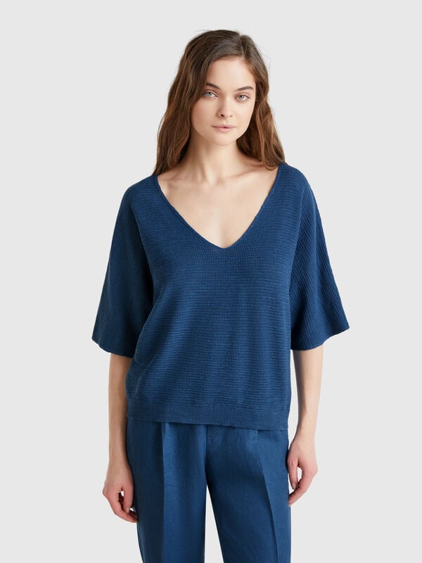 Reversible cropped sweater Women