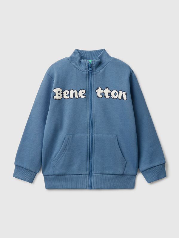 Sweatshirt in cotton with zip Junior Boy