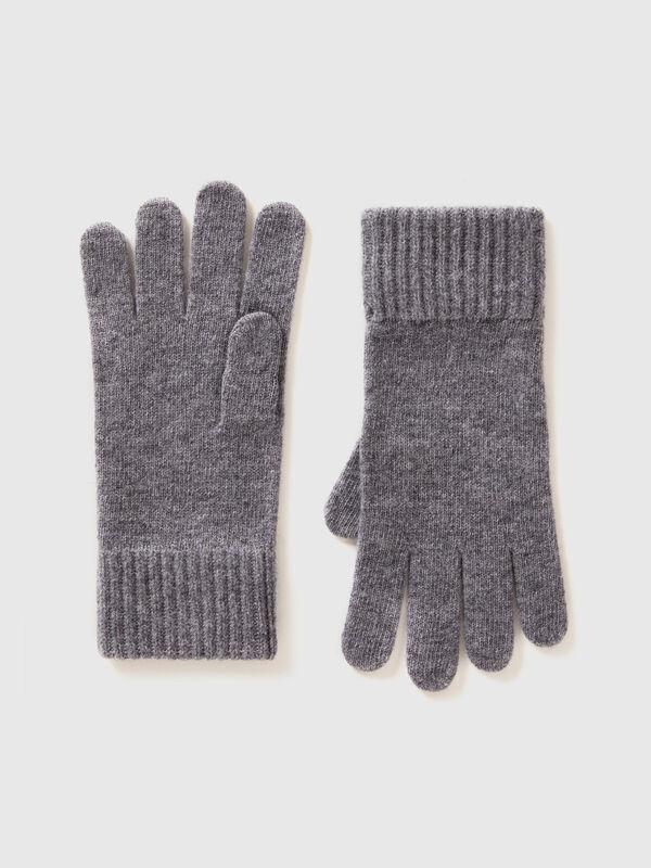 Gloves in pure virgin wool Men