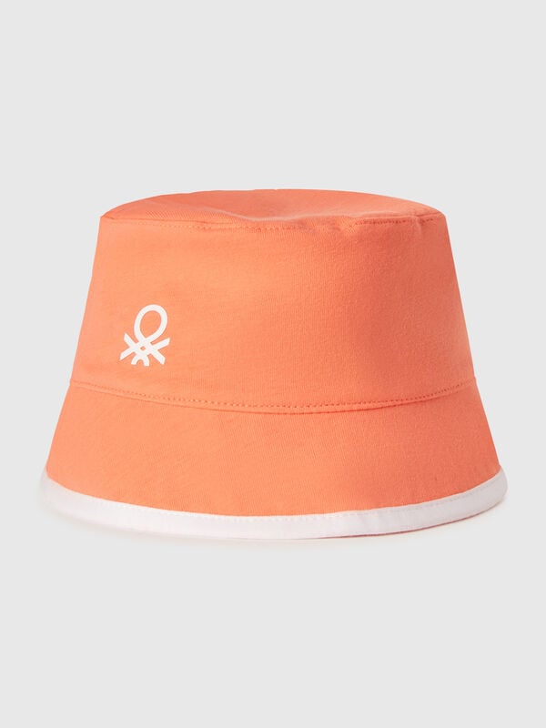 Reversible hat with floral print Junior Boy