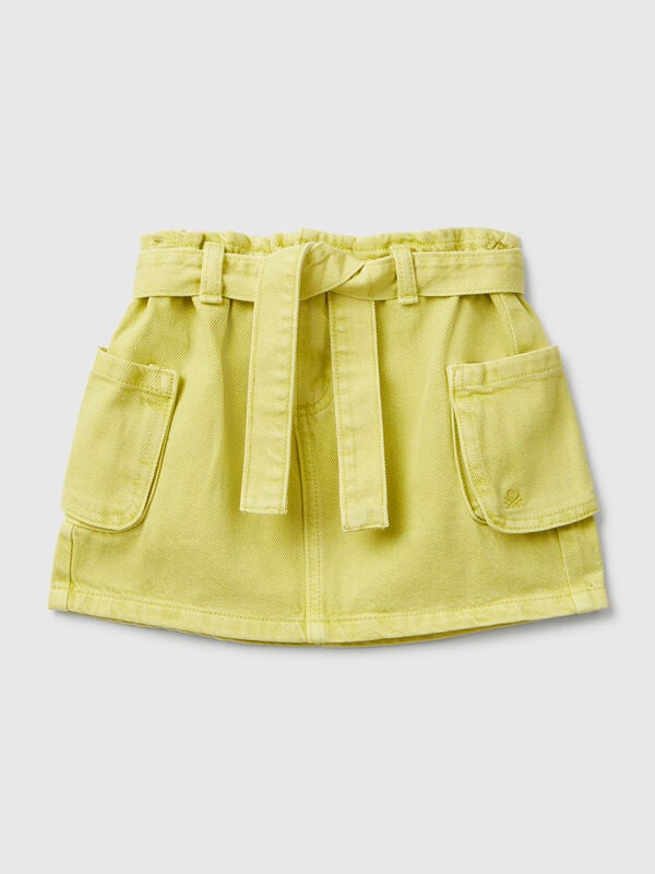 Cargo mini skirt with sash Junior Girl