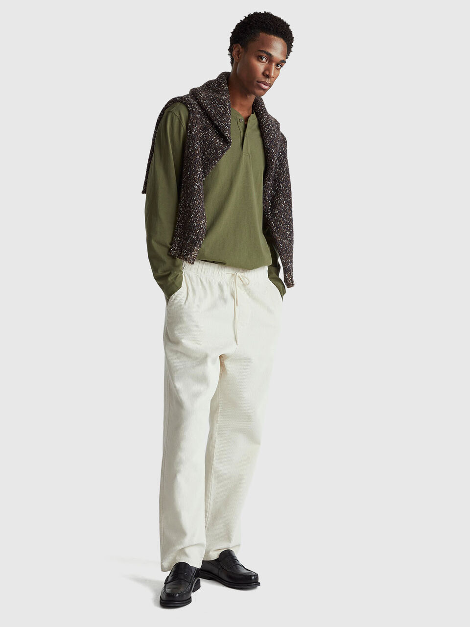 ROUND NECK SWEATL/S Men image number null