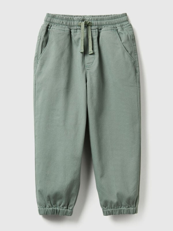 Stretch cotton joggers with drawstring Junior Boy