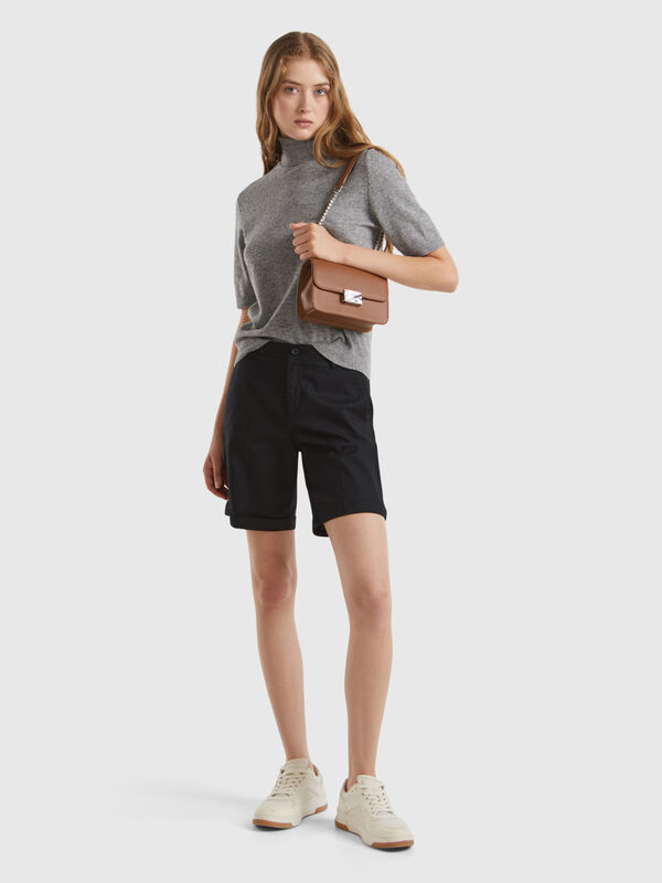 Bermudas in stretch cotton Women