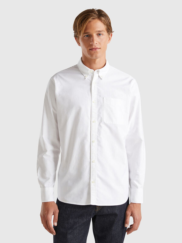 Rgular fit button-down shirt Men