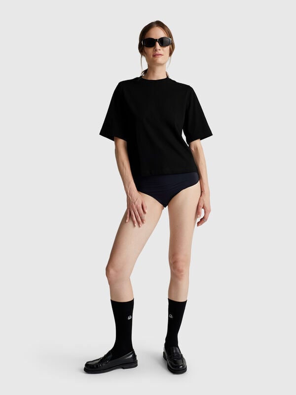 100% cotton boxy fit t-shirt Women